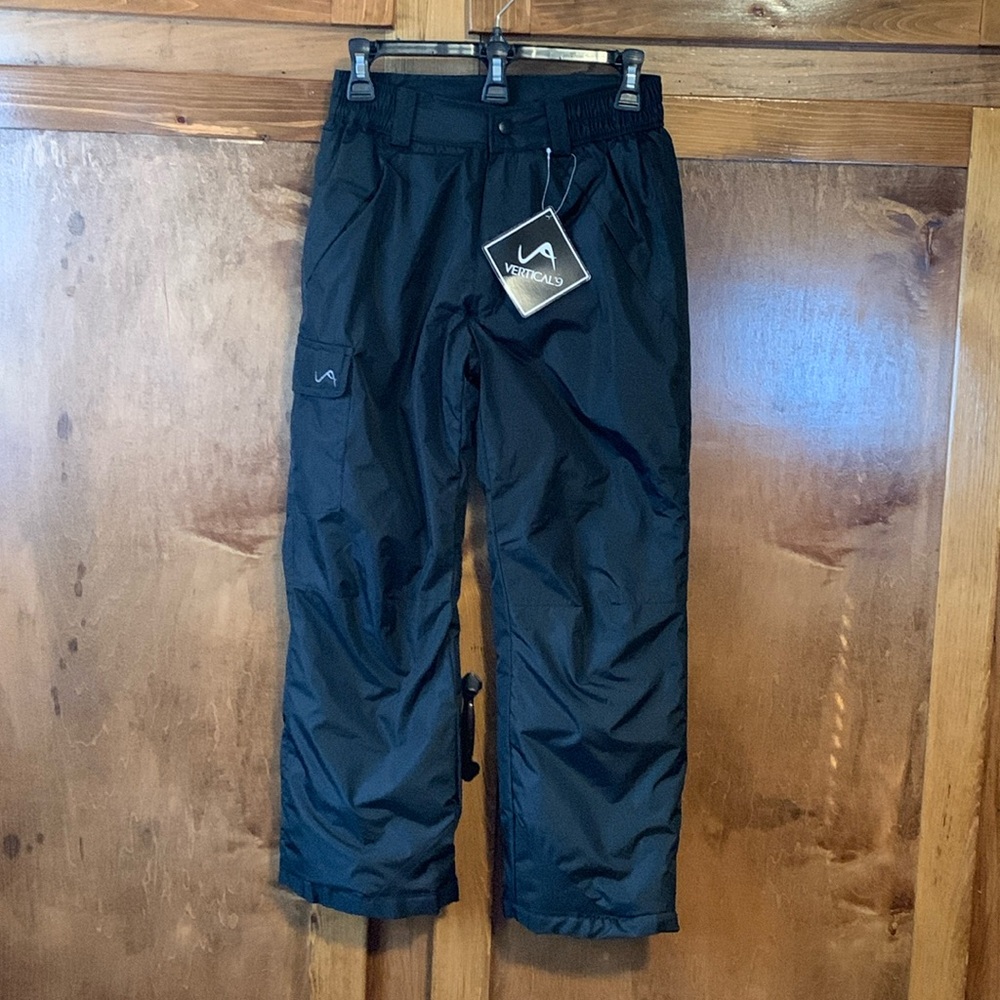 NWT Vertical ‘9 Unisex Kids Medium (8/10) Black Snow/Ski Pants